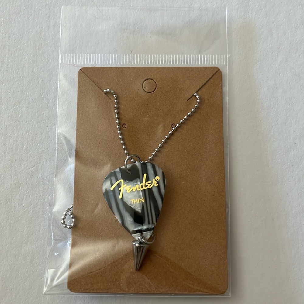 Fender Guitar pick necklace